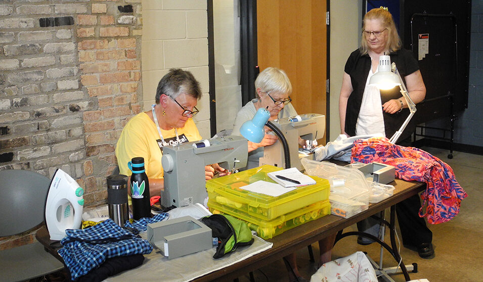 Goodman Menders volunteer on the first and third Wednesdays each month from 5:30-7:30 p.m.
