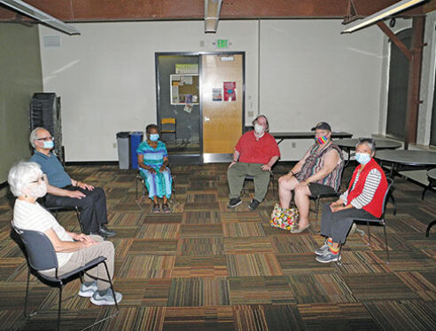 Goodman Community Center's mindful meditation group meets twice weekly.