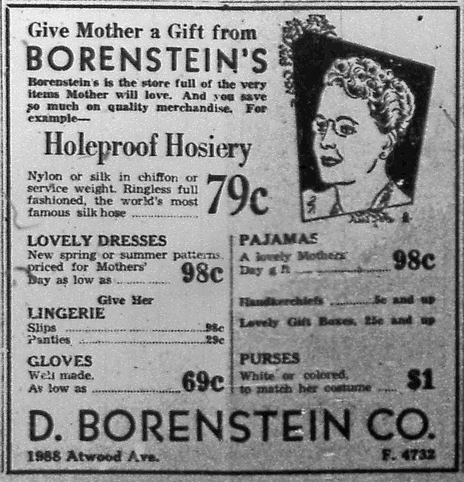 Mother's Day ad from May 6, 1941.